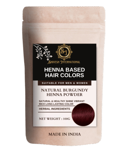 100% Organic Certified Burgundy Henna Powder Hair Colors