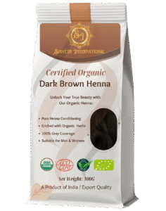 Dark Brown Organic Henna Hair Color