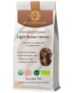 Light Brown Organic Henna Hair Color