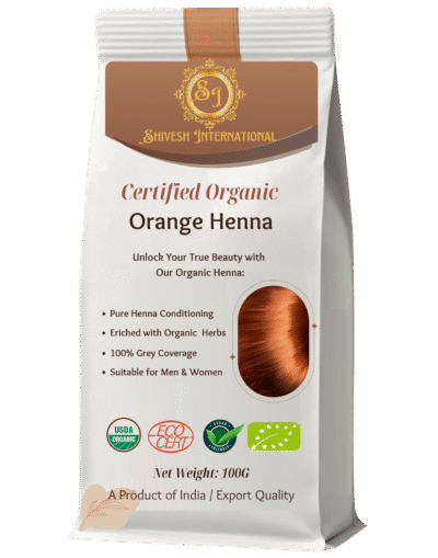 Orange Organic Henna Hair Color