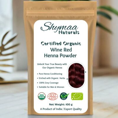 Organic Wine Red Henna Hair Colors