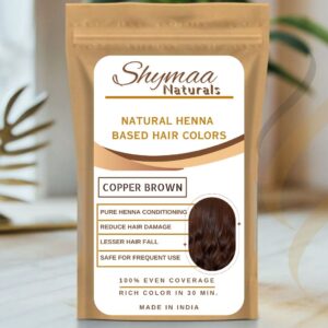 Copper Brown Natural Henna Based Hair Colors